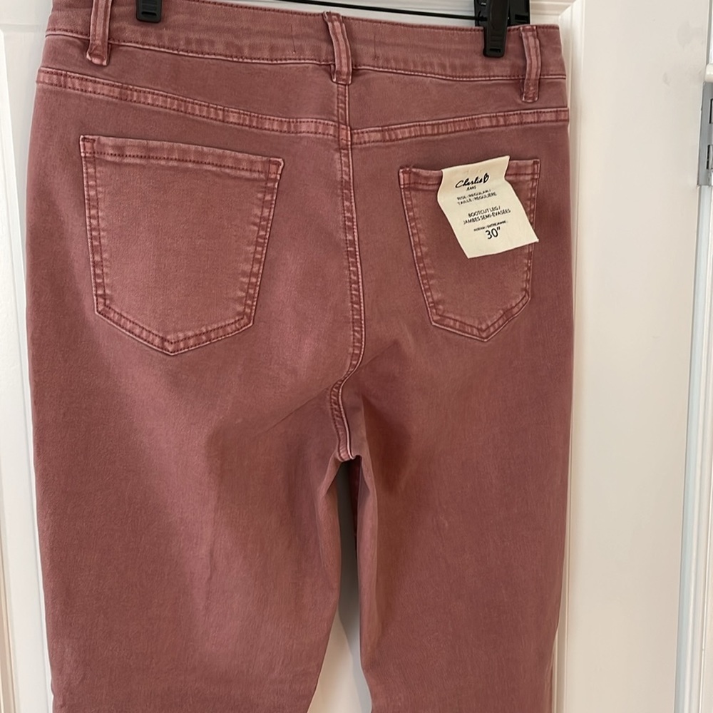 NWT! Charlie B raspberry bootcut jeans - Picture 4 of 9